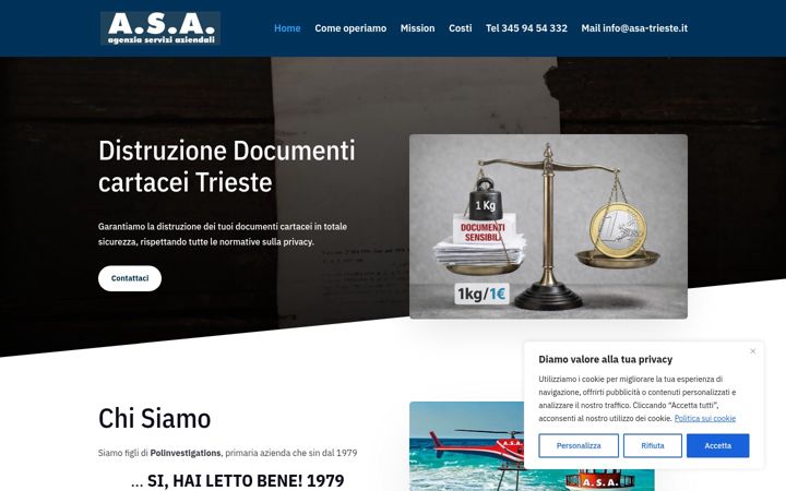 Screenshot of asa-trieste.it