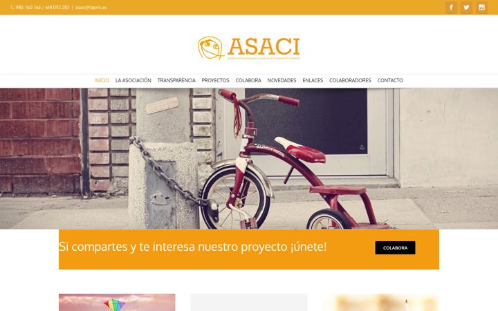 Screenshot ta' asaci.es