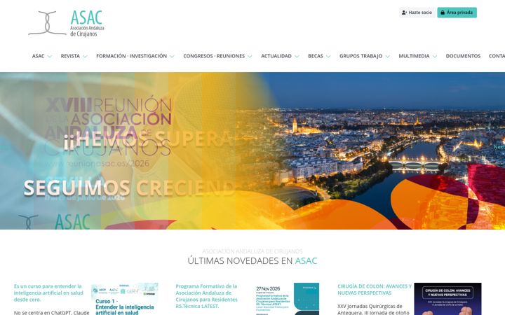 Screenshot ta' asacirujanos.com