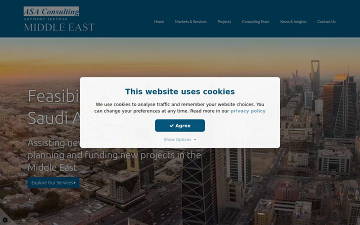Screenshot ta' asaconsulting-me.com