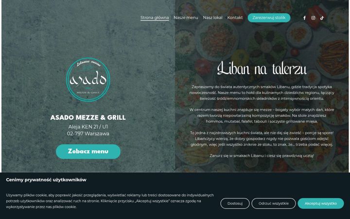 Screenshot of asado.pl
