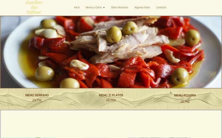 Zrzut ekranu asador-esther.com