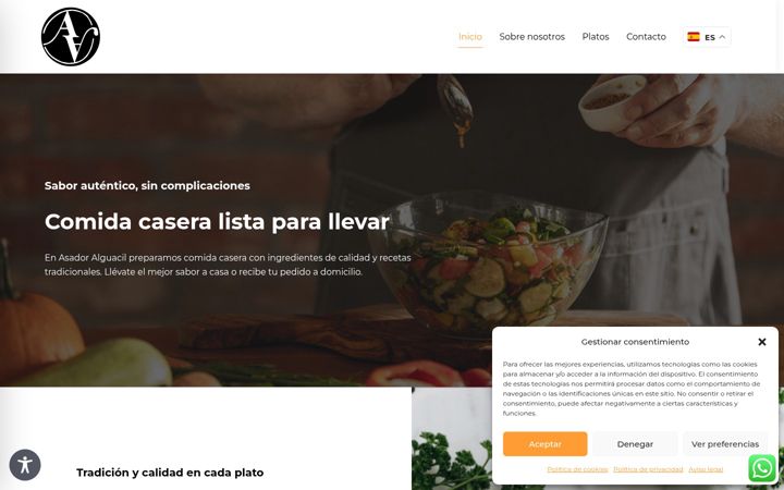 Ekrano kopija asadoralguacil.es