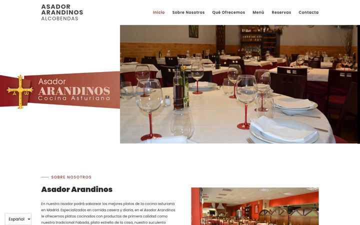 Ekrano kopija asadorarandinos.es