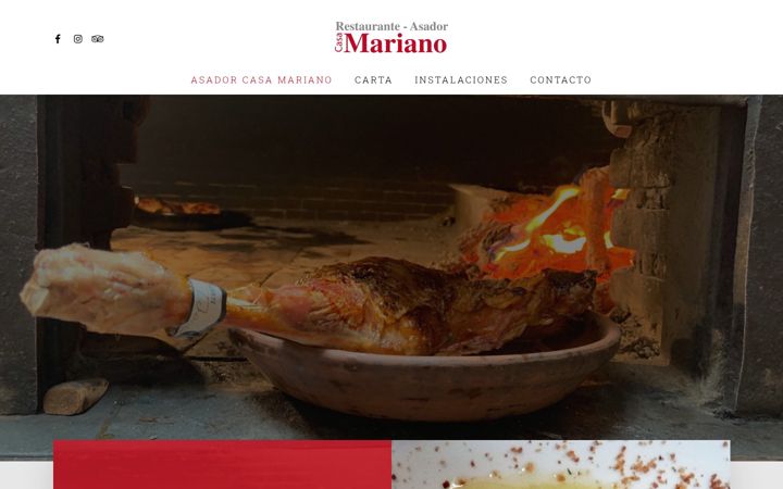 Zrzut ekranu asadorcasamariano.com