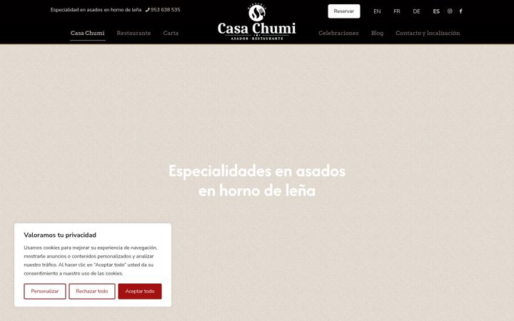 Screenshot του asadorchumi.com