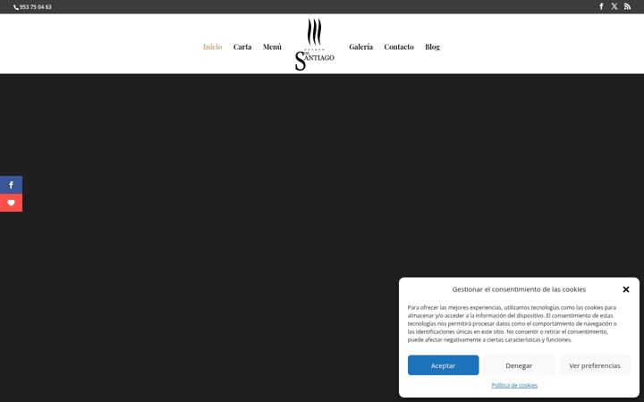 Zrzut ekranu asadordesantiago.com