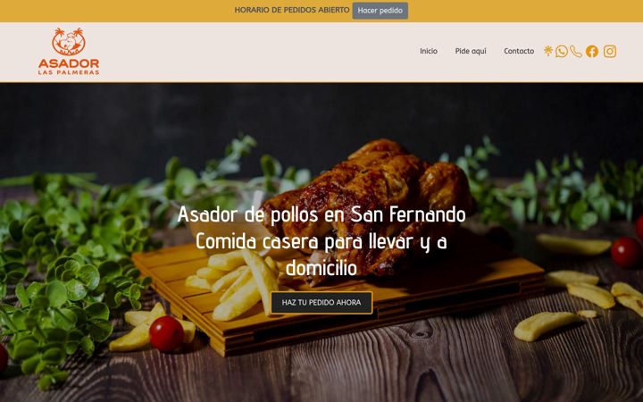 Zrzut ekranu asadorlaspalmeras.com