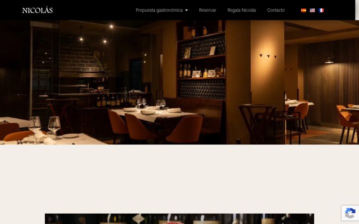 Screenshot von asadornicolas.com