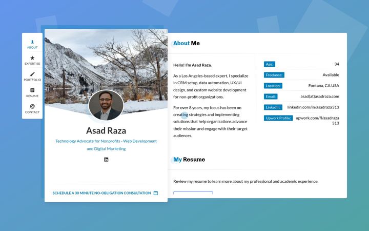 Screenshot of asadraza.com