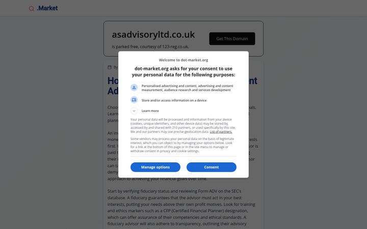 Ekrano kopija asadvisoryltd.co.uk