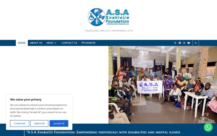 Screenshot of asaenableus.com.ng