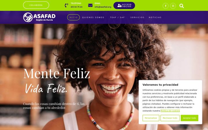 Screenshot του asafad.org