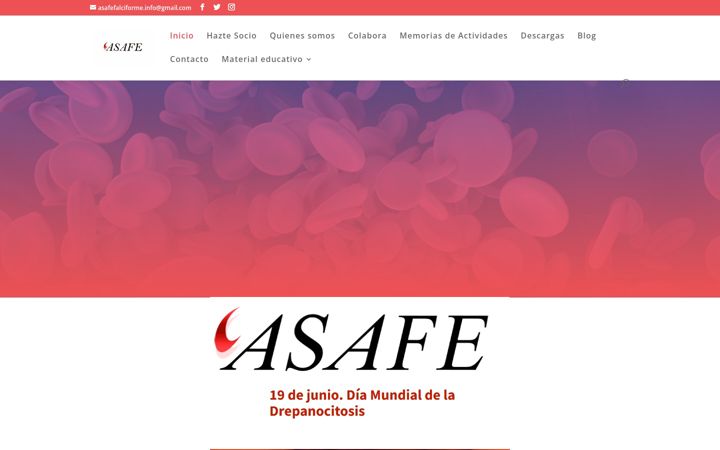 Skjermbilde av asafefalciforme.org
