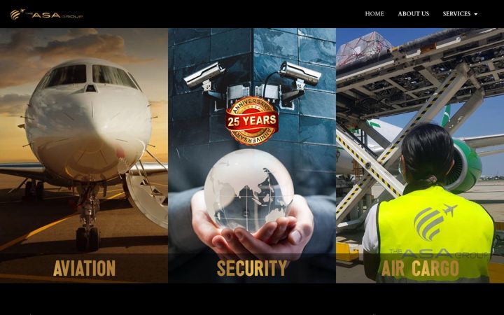 Screenshot of asag.aero