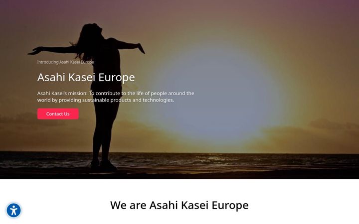 Screenshot of asahi-kasei.eu