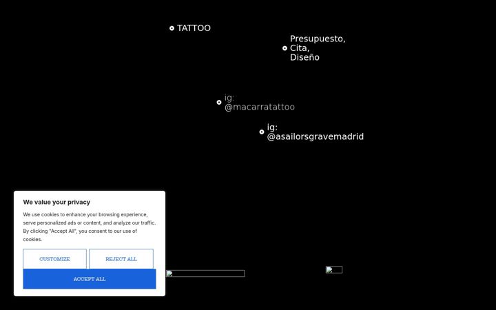 Screenshot of asailorsgravemadrid.com