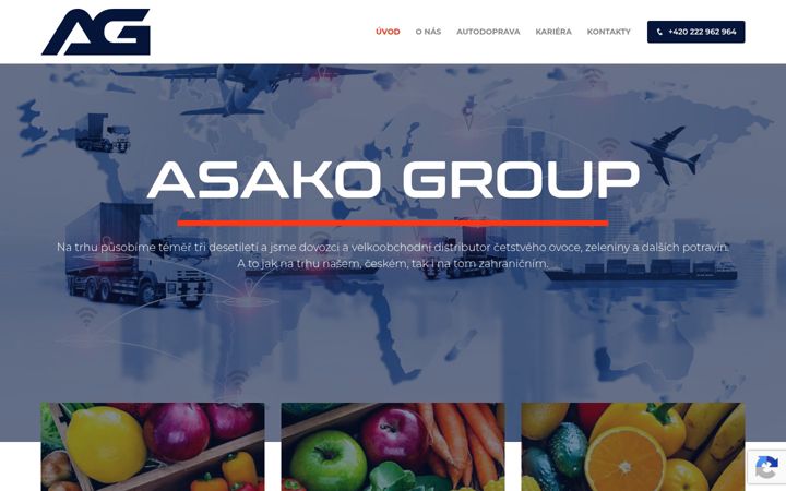 Screenshot του asakogroup.cz