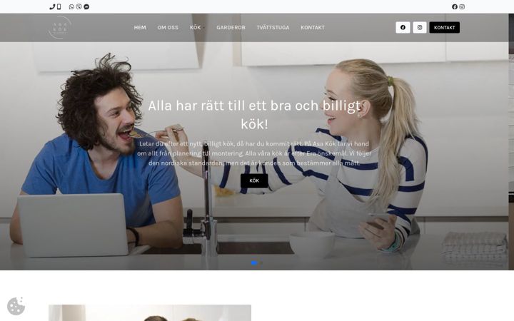 Screenshot of asakok.se