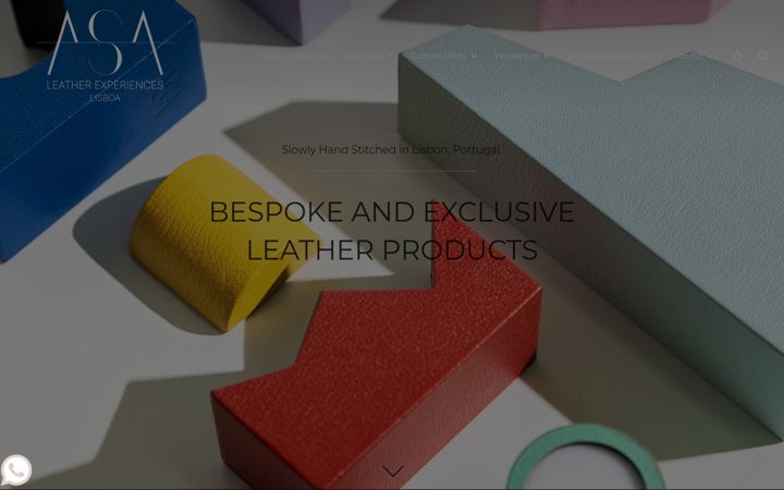 Screenshot di asaleatherwork.com