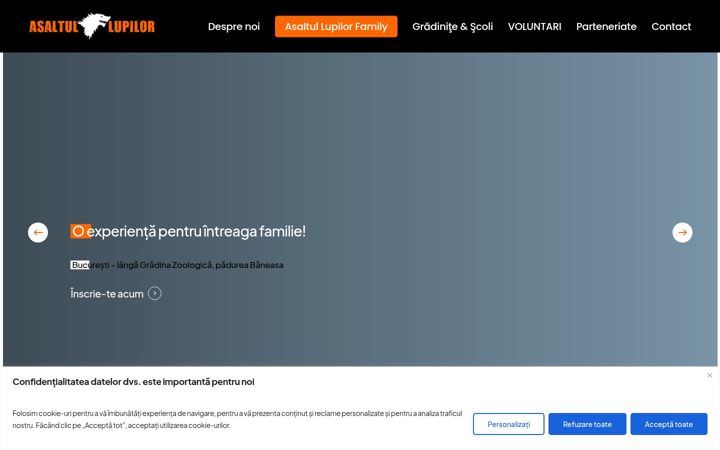 Screenshot of asaltullupilor.ro