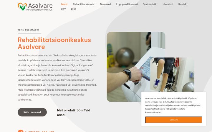 Skjámynd af asalvare.ee