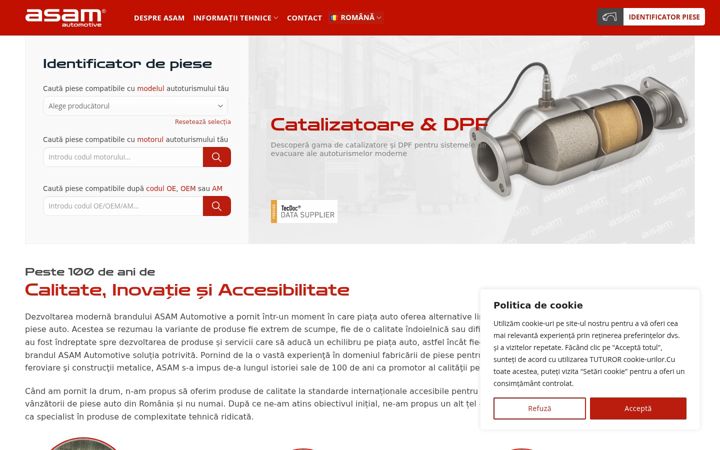 Snimka zaslona za asam-automotive.com
