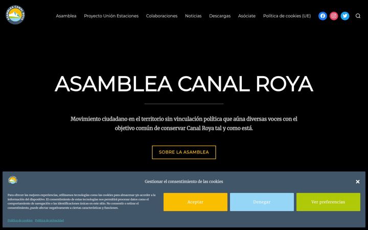 Snimka zaslona za asambleacanalroya.org