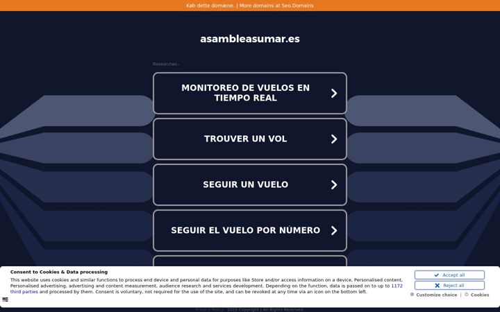 Snimka zaslona za asambleasumar.es