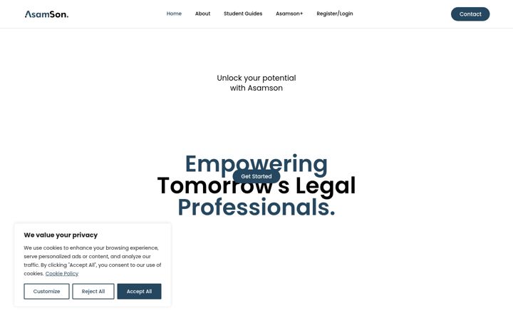 Screenshot of asamson.co.za