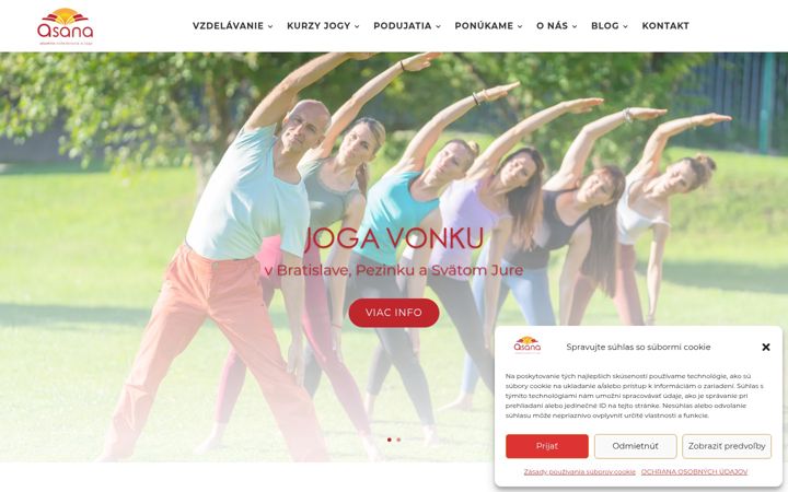 Posnetek zaslona asana.sk
