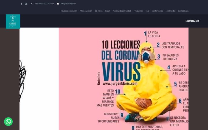 Screenshot di asanafe.com