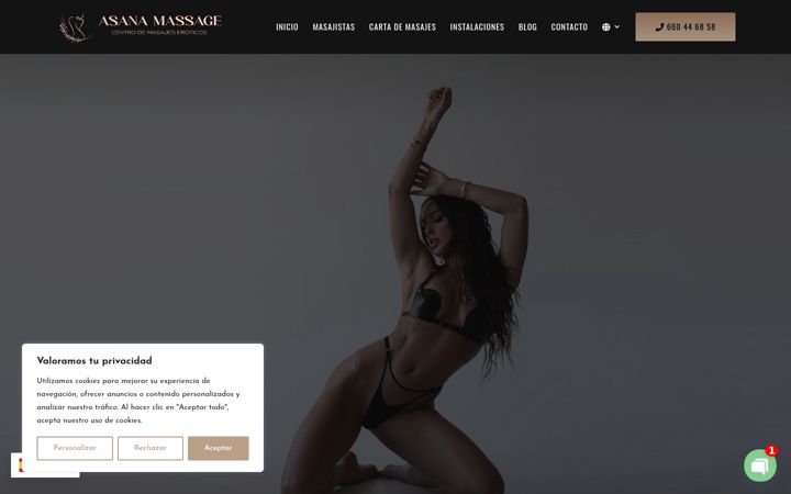 Screenshot of asanamassage.es