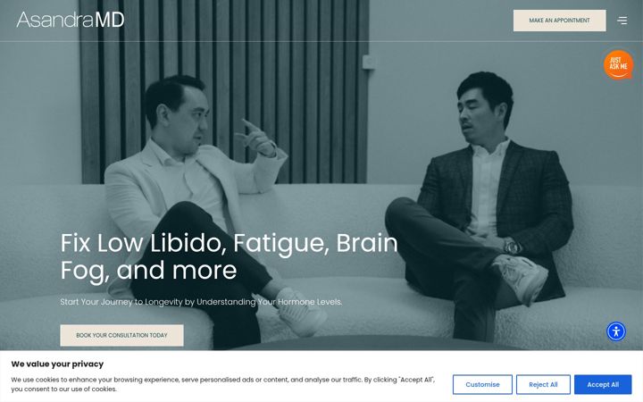 Screenshot di asandra-md.com