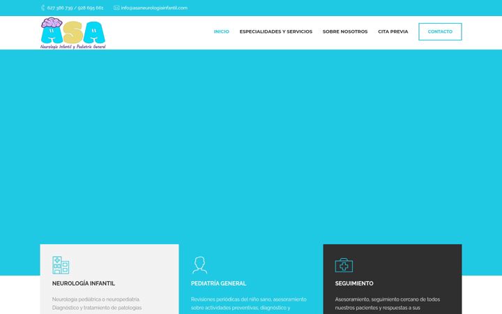 Screenshot di asaneurologiainfantil.com