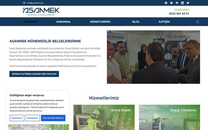 Screenshot di asanmek.com