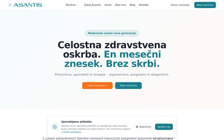 Képernyőkép: asantis.si