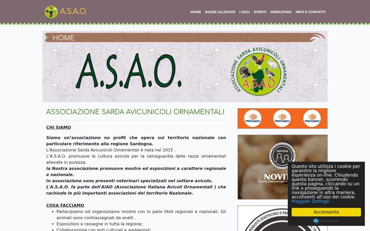 Screenshot of asaoavicolisardegna.it