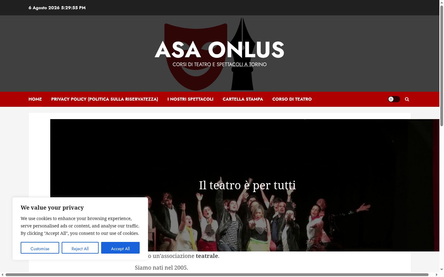 Sutikimo reklamjuostės, rodytos prieš bet kokią sąveiką, ekrano kopija