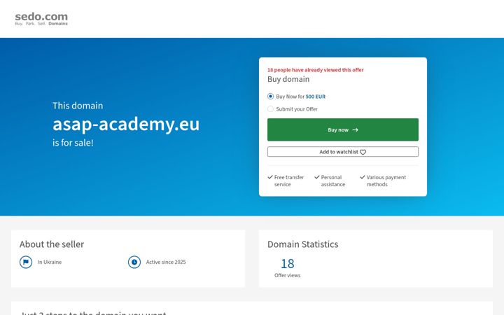 Snímek obrazovky asap-academy.eu