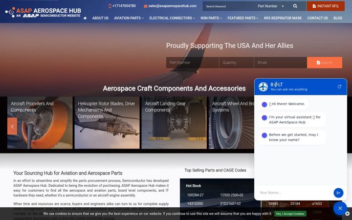 Screenshot of asapaerospacehub.com