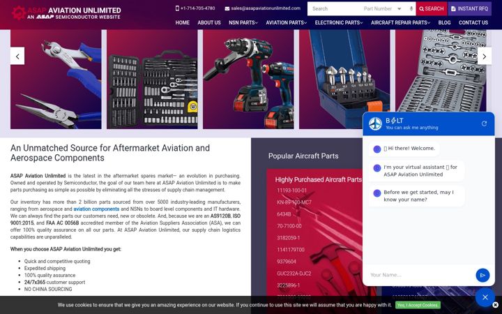 Screenshot of asapaviationunlimited.com