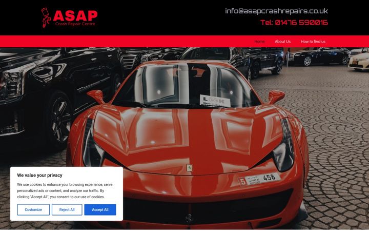 Képernyőkép: asapcrashrepairs.co.uk