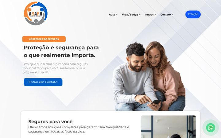 Képernyőkép: asaphcorretora.com.br