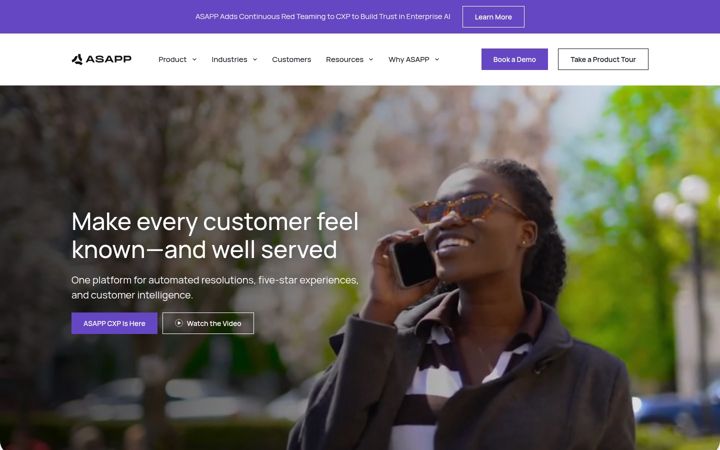 Screenshot of asapp.com