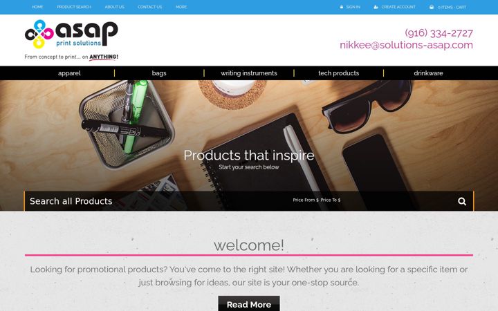 Screenshot di asapprintsolutions.com