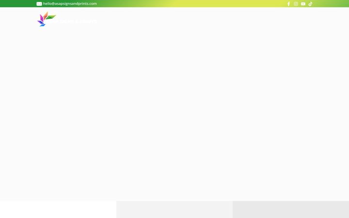 Screenshot di asapsignsandprints.com