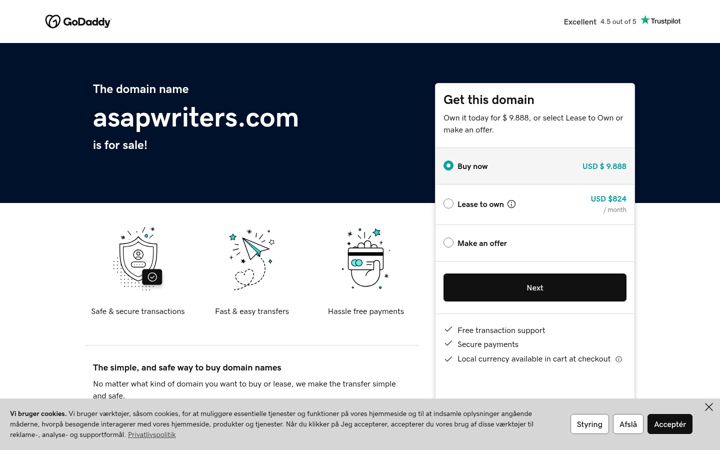 Screenshot of asapwriters.com