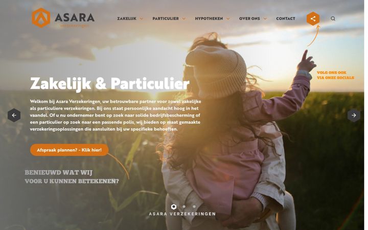 Screenshot of asara.nl