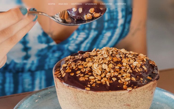 Screenshot of asariorestaurante.com.br
